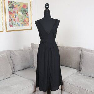 Reformation Black Midi Dress